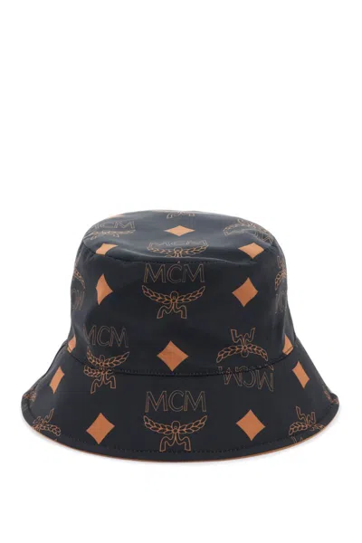 Mcm Hats In Black + Cognac