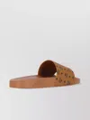 Mcm Heel Sandals With Flat Sole And Open Toe