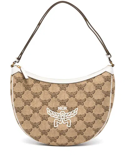 Mcm "himmel Ascending Moon Hobo" Shoulder Bag