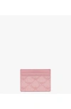 Mcm Himmel Card Case In Silver Pink