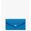 Mcm Himmel Continental Pouch In Embossed Leather