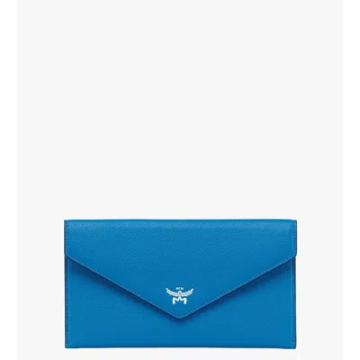 Mcm Himmel Continental Pouch In Embossed Leather