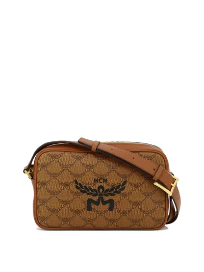 Mcm Himmel Logo Printed Small Shoulder Bag