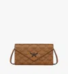 Mcm Himmel Crossbody Wallet In Lauretos In Brown