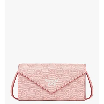 Mcm Himmel Crossbody Wallet In Lauretos In Pink