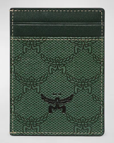 Mcm Himmel Lauretos Faux Leather Card Case