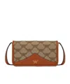 Mcm Himmel Lauretos Jacquard Cross-body Bag In Brown