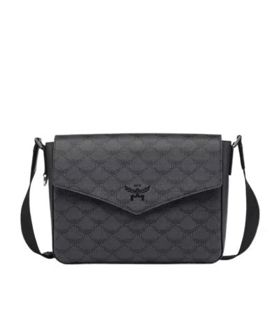 Mcm Himmel Lauretos Shoulder Bag In Black