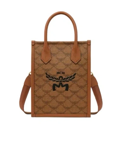 Mcm Himmel Lauretos Shoulder Bag In Brown