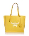 Mcm Himmel Medium Lauretos Shopper Tote In Yellow