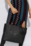 Mcm Women's Himmel Medium Leather Shopper Bag In Black