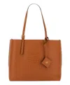 Mcm Medium Lauretos Reversible Leather Shopper Bag In Brown