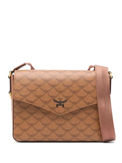 Mcm Himmel Messenger Bag In Brown