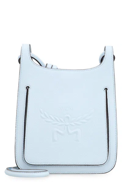 Mcm Himmel Mini Leather Hobo Bag In Blue