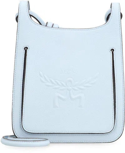 Mcm Himmel Mini Leather Hobo Bag In Blue