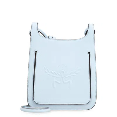 Mcm Himmel Mini Leather Hobo Bag In Blue