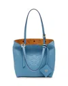 Mcm Himmel Mini Leather Shopper Bag In Blue