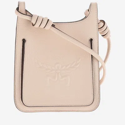 Mcm Himmel Mini Shoulder Bag In Pink