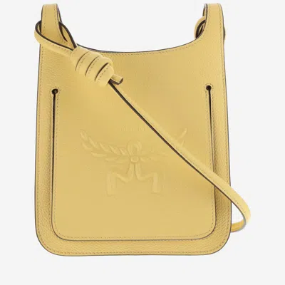 Mcm Himmel Mini Shoulder Bag In Yellow