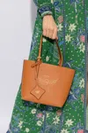 Mcm Mini Lauretos Reversible Leather Shopper Bag In Brown