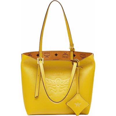 Mcm Himmel Shopper In Yellow