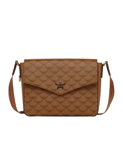 Mcm Himmel Shoulder Bag In Brown