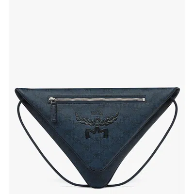 Mcm Himmel Triangle Pouch In Lauretos In Blue