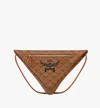 Mcm Himmel Triangle Pouch In Lauretos In Cognac