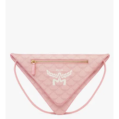 Mcm Himmel Triangle Pouch In Lauretos In Pink