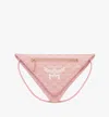 Mcm Himmel Triangle Pouch In Lauretos In Silver Pink