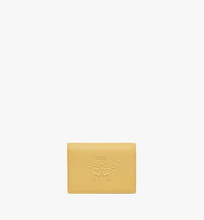 Mcm Himmel Wallet In Yellow