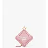 Mcm Himmel Zip Pouch Charm In Lauretos In Silver