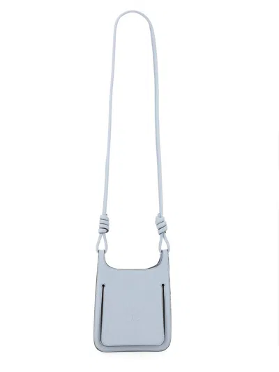 Mcm Himmel Mini Shoulder Bag In Baby Blue