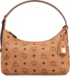 Mcm Small Aren Hobo Bag In Brown