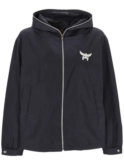 Mcm Hooded Jacket In Blue