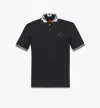 Mcm Black Stretch Piquet Polo Shirt