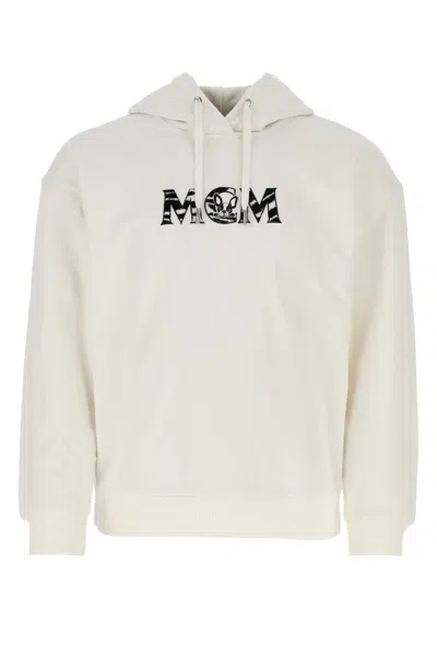 MCM IVORY COTTON SWEATSHIRT