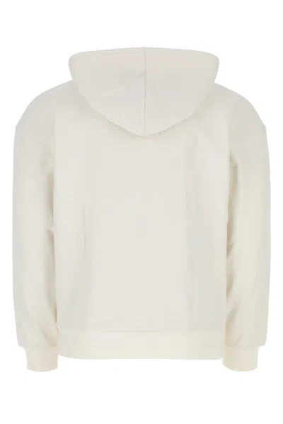 Mcm Ivory Cotton Sweatshirt In Wg