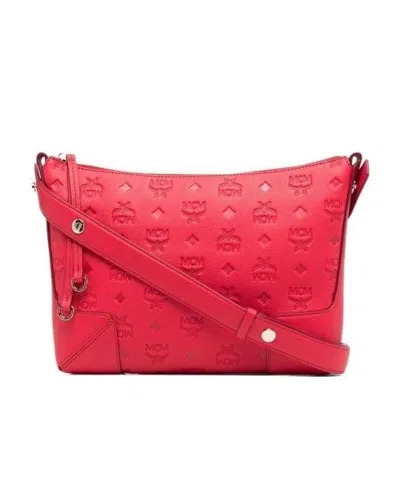 Mcm Klara Shoulder Bag In Red