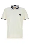 Mcm Stretch Piquet Polo Shirt In White