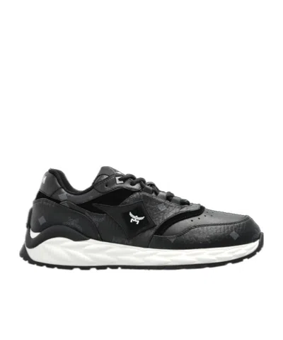 Mcm Laced Sneakers In Black