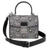 Mcm Ladies Grey Satchel In Vintage Jacquard Monogram In Grey