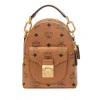 Mcm Ladies Patricia Mini Cognac Backpack In Brown