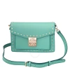 MCM MCM LADIES PATRICIA MINT CROSSBODY IN STUDDED PARK AVENUE LEATHER