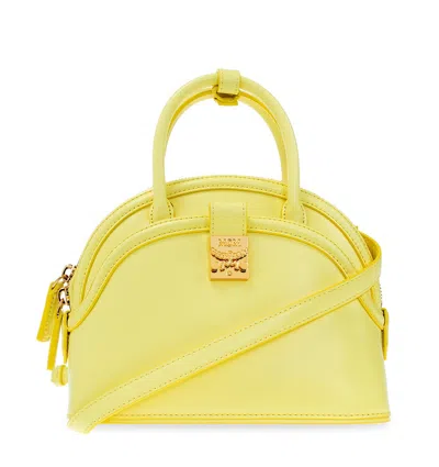 Mcm Ladies Small Limelight Leather Tracy Tote In ["green"]