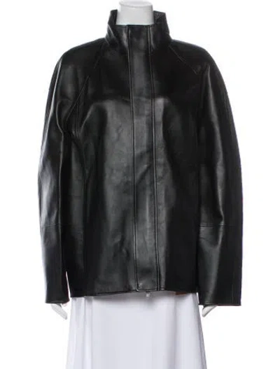 Pre-owned Mcm Lamb Leather Jacket In Gray