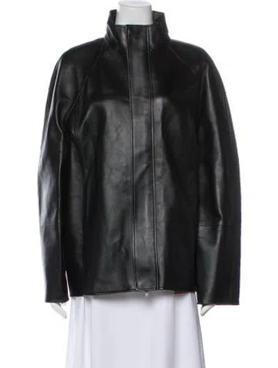 Pre-owned Mcm Lamb Leather Jacket In Grey
