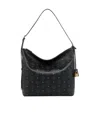 Mcm Large Aren Homeless Shoulder Bag In Black