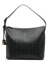 Mcm Large Aren Homeless Shoulder Bag In Black
