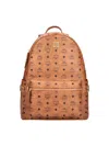 Mcm Large Backpack "stark" In Brown